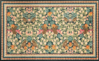 wash+dry by Kleen-Tex Fußmatte Garden Luxe Blue, rechteckig, Höhe: 7 mm, auch als Läufer erhätlich, waschbar und trocknergeeignet