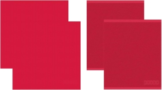 DDDDD Geschirrtuch Logo, (Set, 4-tlg, Combi-Set: 2x Küchenhandtuch 50 x 55 cm + 2x Geschirrtuch 60 x 65 cm)