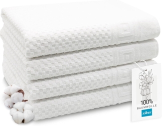 ZOLLNER Duschtücher, Frottier (4-St), 70x140 cm, 100% Baumwolle, vom Hotelwäschespezialisten