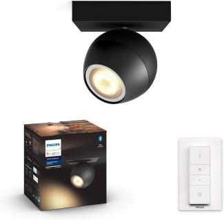 Philips Hue White Ambiance Buckram BT Spot mit Dimmschalter schwarz