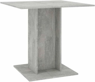 vidaXL Esstisch Betongrau 80x80x75 cm Holzwerkstoff 800256