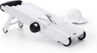 OXO Good Grips Gemüsehobel, Edelstahl, Kunststoff, Mandolinenschneider mit V-Klinge