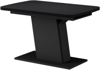 Esstisch Fenaro Schwarz 120 x 80 cm ausziehbar Vicco