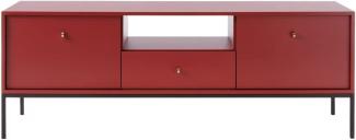 Selsey MONNE-TV-Schrank 153 cm, Weinrot, 153,4 x 56,2 x 39