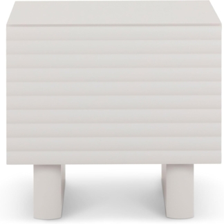 IDIMEX Nachtkommode TURKU, Nachtkommode mit Klappe aus Spanplatte in Lamellenoptik Kaschmir