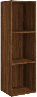 vidaXL Bücherschrank/TV-Schrank Braun Eichen-Optik 36x30x114 cm 826657
