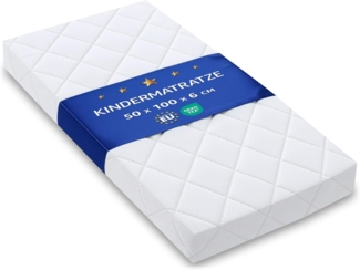 Babymatratze Kinderwagen Matratze 100x50 cm - Stubenwagen Matratze rechteckig, Amazinggirl