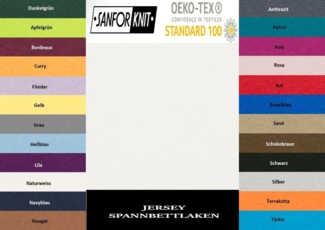Jersey Spannbettlaken 60 x 120 - 70 x 140 cm Weiss