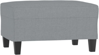 vidaXL Fußhocker Hellgrau 70 x 55 x 41 cm Stoff [349347]