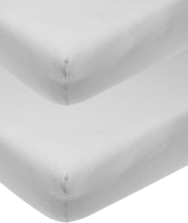 Meyco Jersey Spannbettlaken 2-Pack 60x120 cm hellgrau