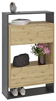 FMD Möbel - VERONA 2 - Hängekommode - melaminharzbeschichtete Spanplatte - Matera / Artisan Oak - 68,5 x 112,7 x 33cm