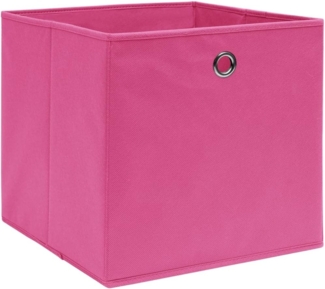 vidaXL Aufbewahrungsboxen 10 Stk. Vliesstoff 28x28x28 cm Rosa 325205