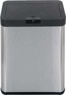 Echtwerk EW-AE-02099 Sensor-Abfalleimer, Edelstahl, Schwarz, 40. 3x25. 3x57. 4 cm