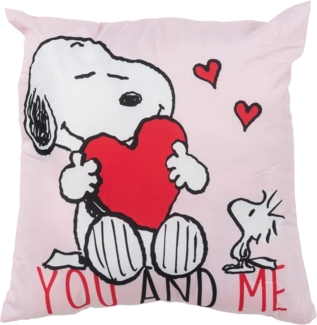 United Labels® Dekokissen Peanuts Snoopy Kissen You and Me Plüsch Zierkissen 40 x 40 cm