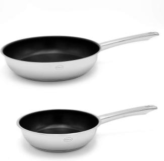 Rösle Stegepandesæt non-stick Moments 20+28 cm Rustfrit