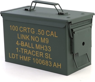 Munitionskiste Ammo Box Metallkiste Transport Metallbox 305x155x190mm grün