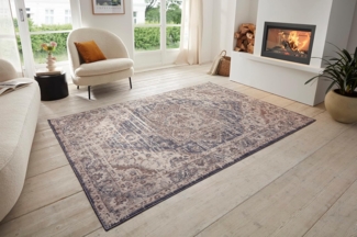HANSE Home Teppich Sand, rechteckig, Höhe: 8 mm, Kurzflor, Läufer, Orient, Vintage, Wohnzimmer, Schlafzimmer, Esszimmer