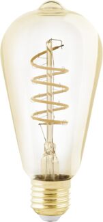 Eglo 110083 LED Filament Leuchtmittel E27 Decorative Spirale L:14. 2cm Ø:6. 4cm dimmbar 2200K