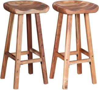 Barhocker 2 Stk. Massivholz Akazie [244247]