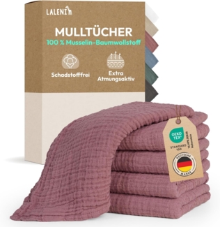 Laleni Spucktuch Spucktücher Baby aus Reiner Baumwolle, (5-tlg), OEKO-TEX Zertifizierte Mulltücher