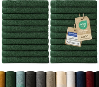 Blumtal Gästehandtücher 30x30cm - weich und saugstark, Frottee (24-St), 12er und 24er Set, 100% Baumwolle