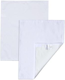 Wechselhandtuch für Wickelauflage Small | Beschichteter Frotteebezug mit Clever-Klett | 2er Set Wechselhandtücher für nordic coast Wickelauflage 50 x 70