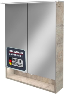 Fackelmann B.STYLE Spiegelschrank, 60 cm breit, Grau