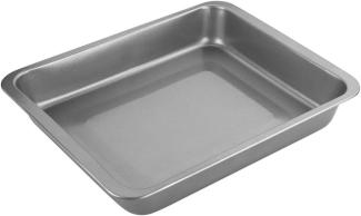 Chef Aid Bratblech, antihaftend, Stahl, misst 34 x 22 x 5 cm, mit tiefen Seiten als perfektes Bratblech