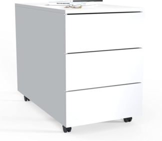 VCM Rollcontainer Dalosa 918328 Weiß H. 55 x B. 39 x T. 70 cm