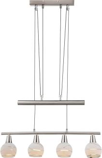 LED Hängelampe, Glas Spots, höhenverstellbar