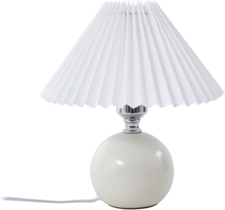 Lindby Tischleuchte Kerimi, Keramik Weiß IP20, 1x15 W LED