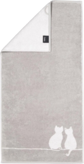 Cawö Handtuch Cawö Handtuchserie Cute Cats Edition You & Me 6263-76, 100% Baumwolle