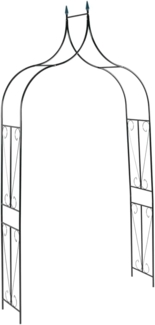 vidaXL Rosenbogen Dunkelgrün 142x37x275 cm Eisen 47094