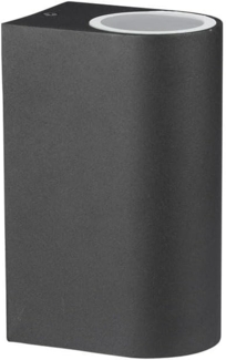 Wandleuchte aus Alu in schwarz für den Außenbereich VT-7652