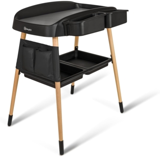 BabyGO Change Me Wickeltisch Buchenholz schwarz