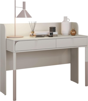 Schreibtisch Harmony 2S HR03 mit 2 Schubladen (Farbe: Cashmere / Cashmere + Trüffel)