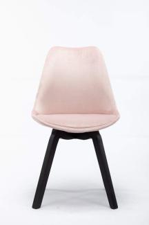 SIT&CHAIRS Stuhl Pappel Samt Rosa