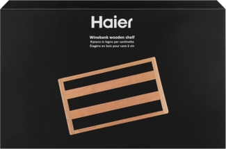 Haier – Holzregal-Einsatz Weinkühlschränke - Lagerung Für Weinflaschen - Kompatibel Mit WS59GAE, WS53GDA, WS50GA / Elegantes Und Qualitativ Hochwertiges Design - Originalzubehör - HAWCSH42