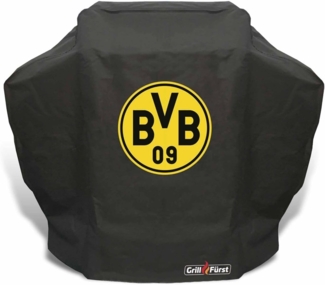 Grillabdeckhaube Grillfürst Abdeckhaube / Schutzhülle 138 x 72 x 115 cm - Borussia Dortmund Edition für Weber Spirit 300er Serie