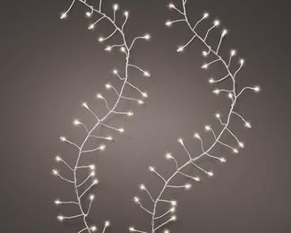 Kaemingk LED-Lichterkette Micro LED Compact Twinkle Effekt L. 1200cm 960L silber/warmes weiss