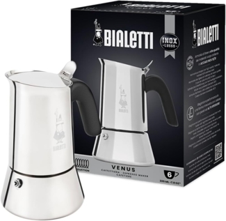 Bialetti Venus Induction 6 Tassen Espressokanne silber