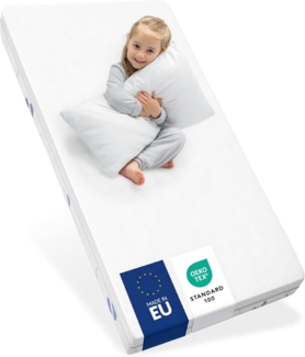 Sweety Fox - Babymatratze 70x140 - Made in Europa - Babybett und Kinderbett - Wendbar mit Sommer und Winterseite - Matratzenhöhe 11cm und Dichte von 25kg/m3