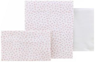 Cambrass - 3- Teiliges Set Für Wiege 80x120x1 cm Liberty Rosa