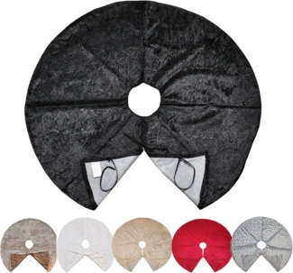 JACK Weihnachtsbaumdecke Kuschlige Christbaumdecke Rund Ø 120cm Weihnachtsbaumdecke Tannenbaum, Weihnachtsbaum Decke Unterlage Baumteppich Tannenbaumdecke