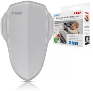 reer Backofen-Kindersicherung | Kinderschutz für die Küche | für ein sicheres Verschließen der Backofentür | grau