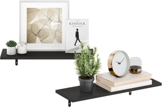 Furinno Rossi Schweberegal zur Wandmontage, 60 cm, Espresso