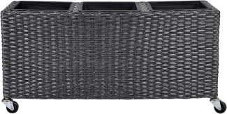 Blumenkübel BELLIS PE Rattan 82 cm