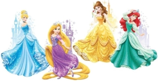 wandaufkleber Disney Prinzessinnen & Schlösser Vinyl 4 Stück