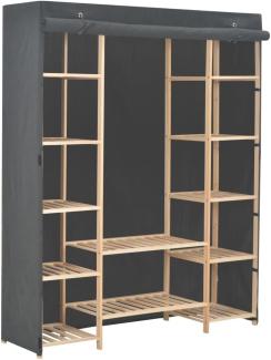 vidaXL Kleiderschrank Grau 135 x 40 x 170 cm Stoff 248197