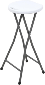 Sunnydays klappbarer Barhocker Tresenhocker Bar-Hocker 223207 weiß